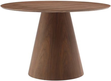 Vente-unique Ronde eettafel 4 personen van MDF - Donker naturel - ANTALIZA