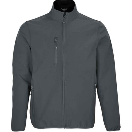 SOLS Heren Falcon Gerecycleerd Soft Shell Jasje (Houtskool)