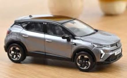 Renault Captur 2024 Oyster Grijs Zwart Model 1/43 Norev 517767