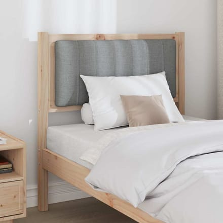 vidaXL - Gestoffeerd - hoofdbord - Bruin - 75 - cm - Massief - grenenhout