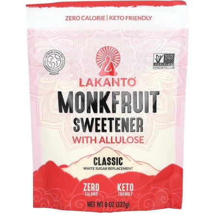 Édulcorant à base de fruit du moine avec de l'allulose, Classique, 8 oz (227g)