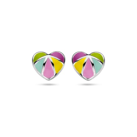 Zilveren oorknoppen hart - PSN1336985