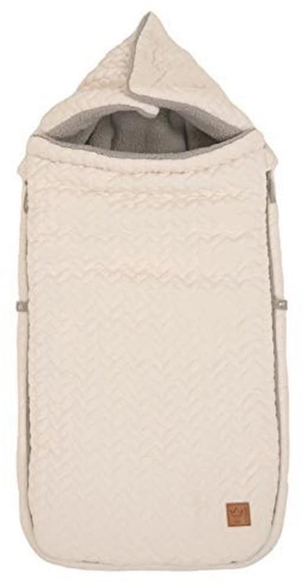 Voetenzak voor kinderwagen - Knit design, super zacht, beige