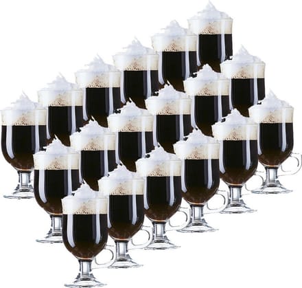 Arcoroc Irish Coffee glazen Opal transparant - 18x - 240 ml - Koffie glazen hardglas