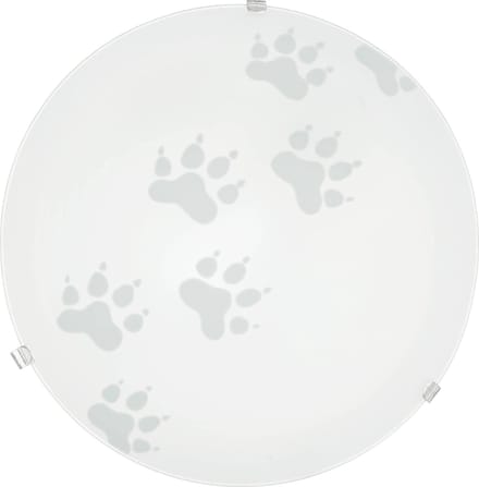 EGLO Mars Wand- en Plafondlamp - Ø 24, 5 cm - Wit - Dierenvoetjes