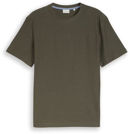 Tom Tailor - T-shirt met ottoman-structuur - Maat XXL - deep leaf green
