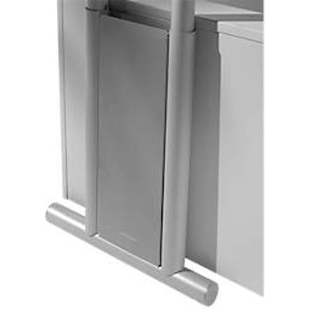 Schäfer Shop Select Zijwandbekleding, 2 stuks, wit aluminium/wit aluminium, wit