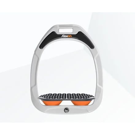 Endurance stijgbeugels Wit/Grijs/Oranje Flex-On Green Composite