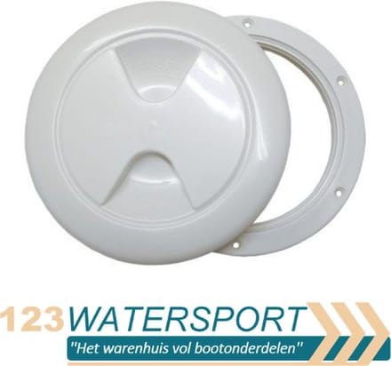 BREG Ronde witte inspectiedeksels boot - 165 mm - Wit
