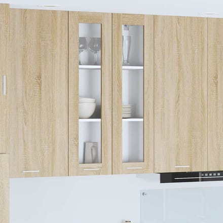 vidaXL - Hangkast - Sonoma - Eik - 60 - x - 31 - x - 100 - cm - Bewerkt - hout