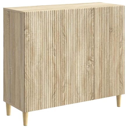 vidaXL - Dressoir - Sonoma - Eiken - 89 - x - 34,5 - x - 80 - cm - Bewerkt - hout