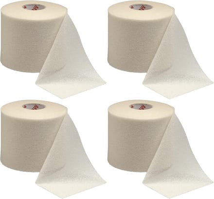 Mueller Underwrap Tape - Voetbal Sokken Tape - Scheenbeschermers tape - Wit - 4 stuks