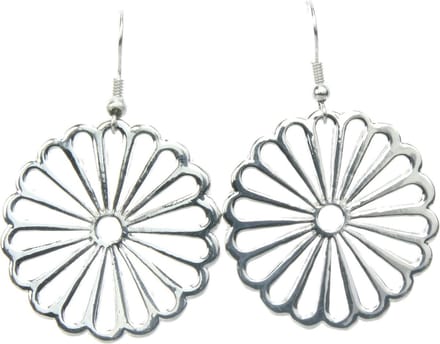 Behave - Oorhangers dames bloemvormig - Zomertrend - Zilverkleur