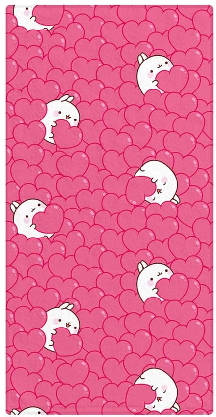 Sakami Merchandise Molang Towel Hearts 35 x 75 cm Towels