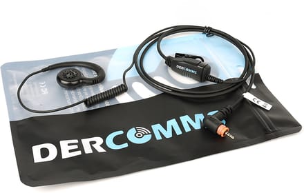 DerComms® Headset voor Motorola portofoon | SL1600 SL2600 SL4000 SL4010 TLK100 TLK110 Evolve