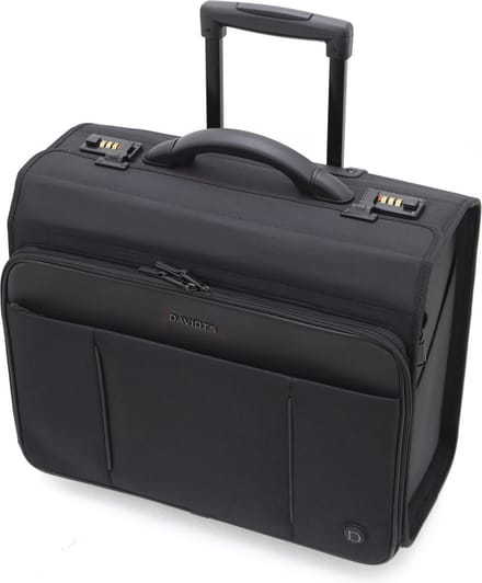 Davidts Pilotenkoffer 263113 - 17 inch Piloten Koffer - Business Trolley