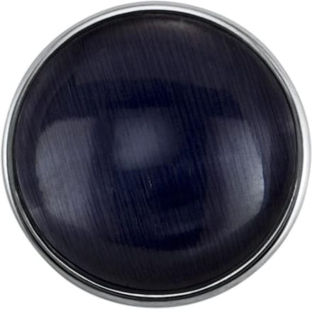 Quiges - Drukknoop Mini 12mm Cateye Donkerblauw - EBCMK025