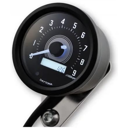 Digitale toerenteller, 9000 tpm, met standaard Daytona Velona 2