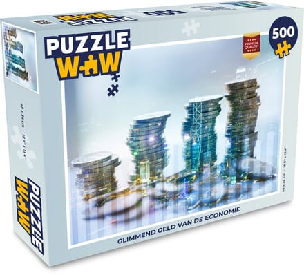 Puzzel Glimmend geld van de economie - Legpuzzel - Puzzel 500 stukjes