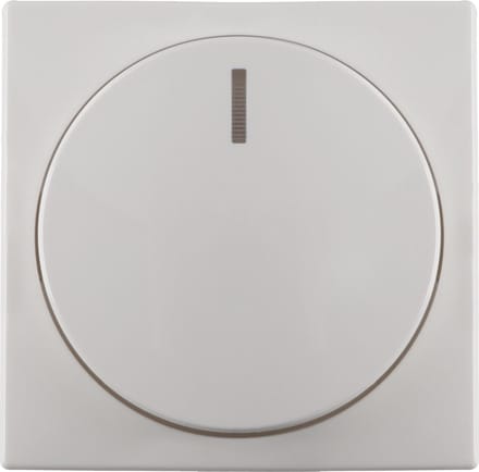 Busch-Jaeger Bal centraalplaat polar wit knop dimmer