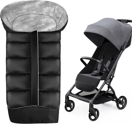 White-Label® Voetenzak Buggy - Kinderwagen Wiegdeken - Universeel - Zwart