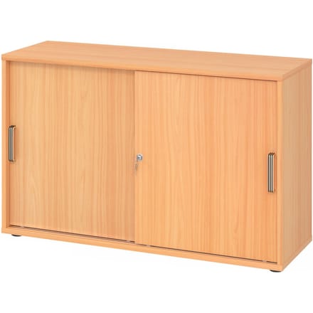 BETA 1752S | Schuifdeurkast | 2 OH - Beuken Greeplijst kunststof