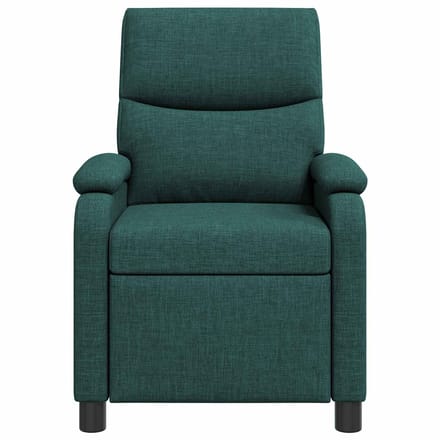 vidaXL - Recliner - Donkergroen - Stof