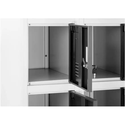 Fromm & Starck Metalen opbergkast - 15 lockers - grijs 10260179
