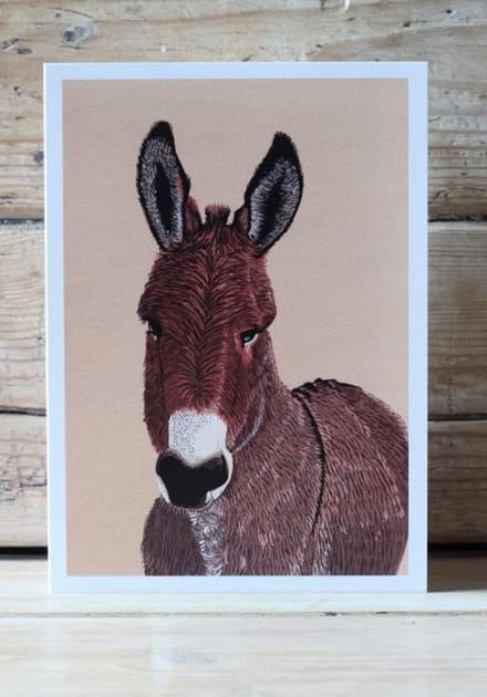 Kaart Ezel 12,5x17,5cm