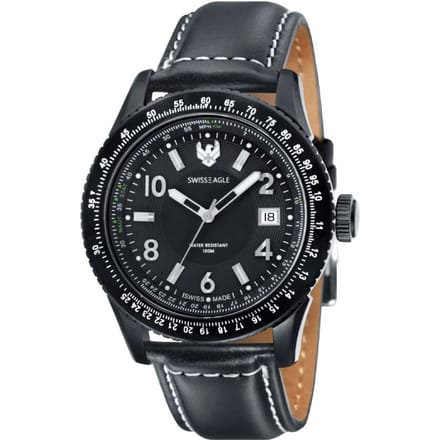 Swiss Eagle Flight Deck 3 Hand Date SE-9024-01 44mm