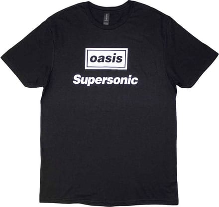 Oasis - Supersonic Title Heren T-shirt - XL - Zwart