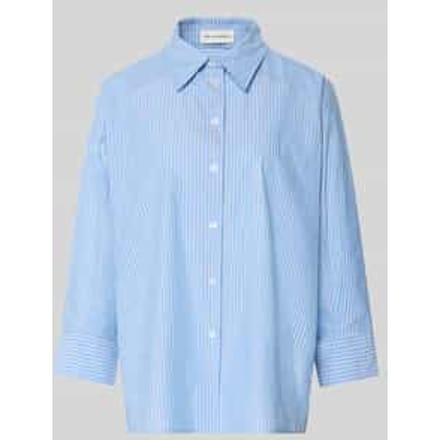 Relaxed fit overhemdblouse van puur katoen model 'Fionne'