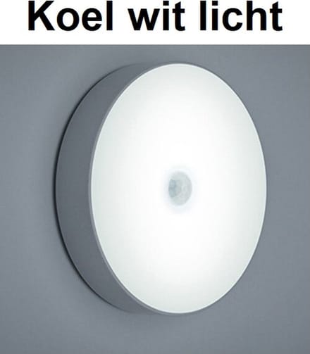 TechU™ 3 Stuks Intelligente Lamp met Sensor – Automatisch aan en uit – Nachtlamp – USB Oplaadbaar – Koel Wit Licht