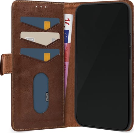 Mobilize Bookcase hoesje geschikt voor Samsung Galaxy A35 - Effen Bruin - Leer
