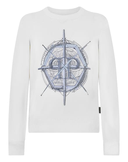 Round Neck Pullover Wind Rose