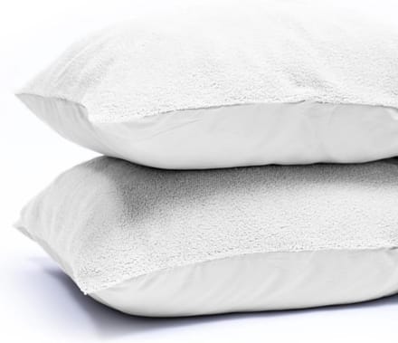 Sleeps Zachte Teddy Kussenslopen Wit 60x70 cm - 2 Stuks - Teddy zacht