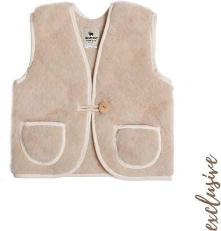 Alwero Exclusive bodywarmer Alpen Junior Onion beige 80-86