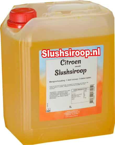 Slushsiroop CITROEN - tank met 5 liter - Vorselaars - MilaNNE