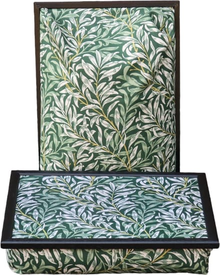 Andrews Laptray, Schoottafel, Schootkussen, Laptoptafel, Dienblad met Kussen Wilgenblad