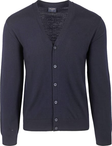 Olymp Vest Wol Donkerblauw (navy) - Maat 3XL - Heren