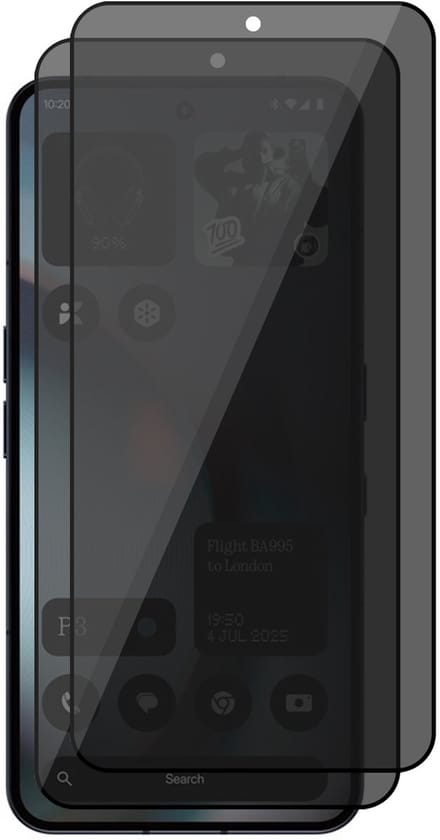 Privacy Screenprotector geschikt voor Nothing Phone 3 - 2x Volledig Dekkend Glas Screen Protector