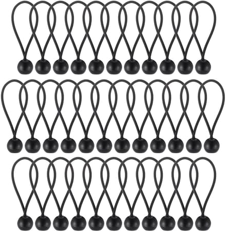 Dailygoods- Bungee Spanbal 10 cm - Elastisch Touw - Duurzaam - Draagbare Haak - Voor Dekzeilen/Tenten - Weerbestendig - Bungee Cord