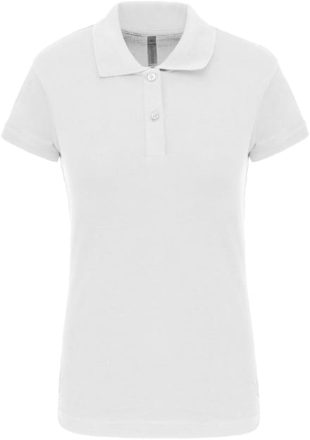 Kariban Piquépolo korte mouwen dames K240 - White - M