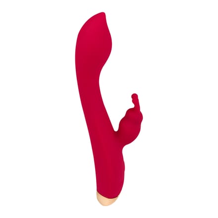 Fijne rabbitvibrator van siliconen, 17,5 cm