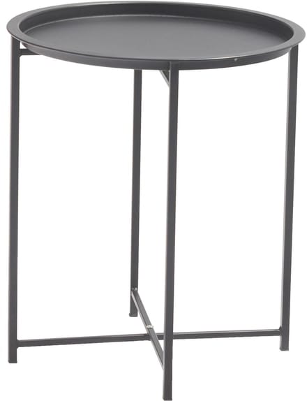 Sens-Line - Nora Bijzettafel - Ø46cm - Metaal Zwart