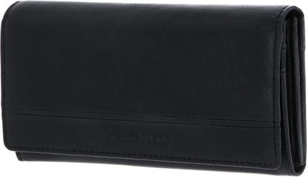 bruno banani Portemonnee Frankfurt Wallet with Flap Black Zwart