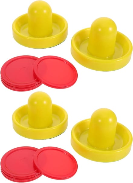 Air Hockey Sets - Puck Duwers - Spelplezier Thuis - Zelfklevende Pads - 2 Sets - Diverse Kleuren