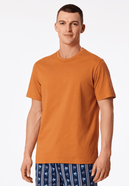 Shirt met korte mouwen, whiskykleurig - Mix+ Relax 48