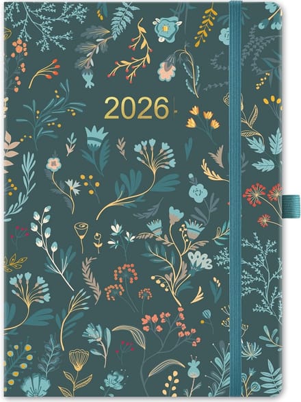Agenda 2024 - Weekoverzicht - Elegant Groen Bladeren Design - Plan Planner