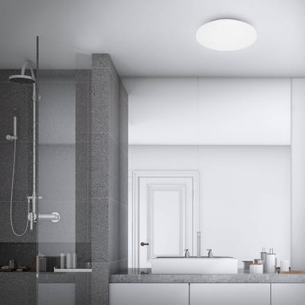 Briloner LED plafondlamp Case IP44 sterrenhemel 840 Ø 34cm